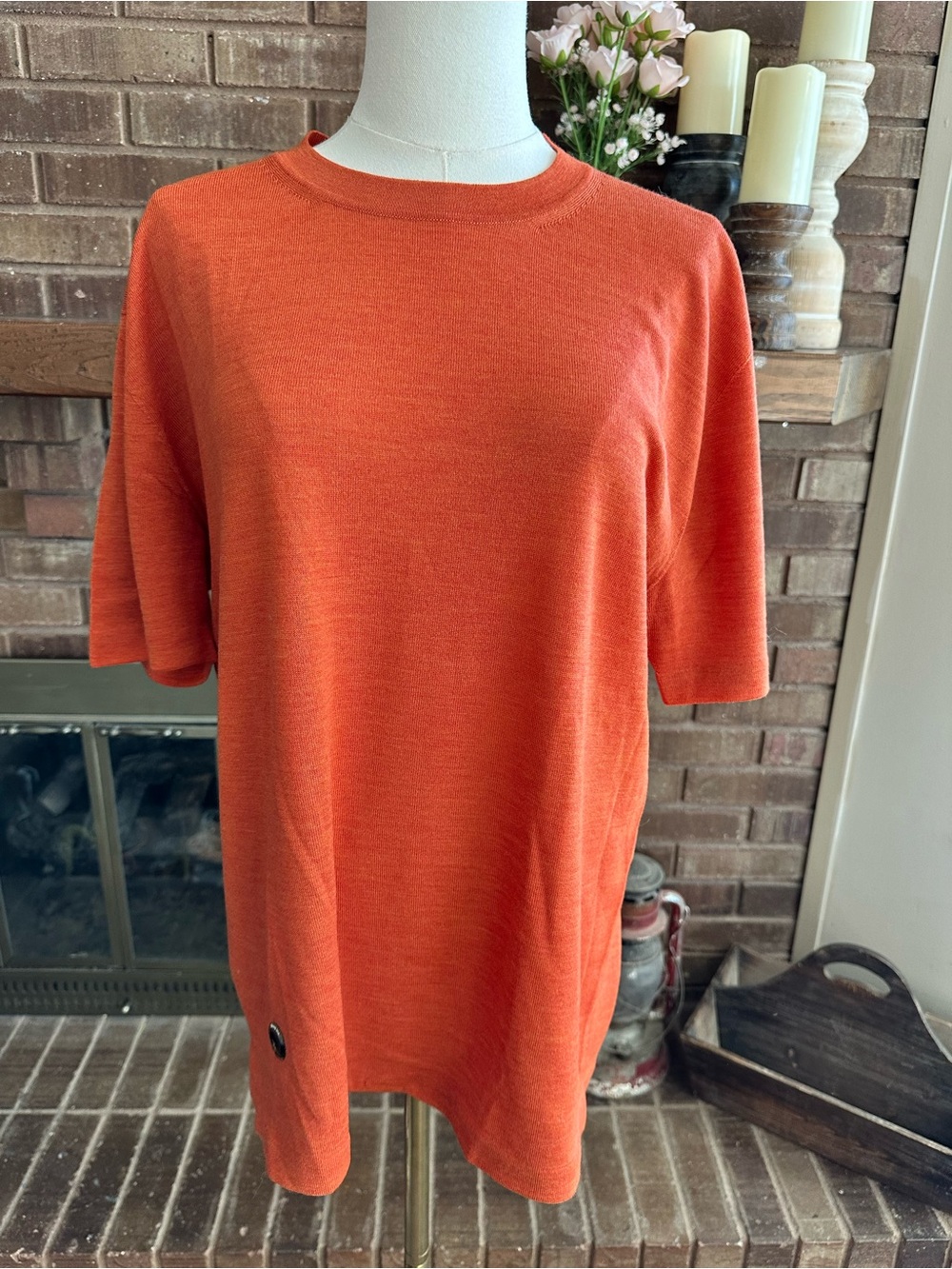 ✨ Sheep Inc. 100% Ultra-Fine Merino Wool Short Sleeve T-Shirt - Size Large ✨
